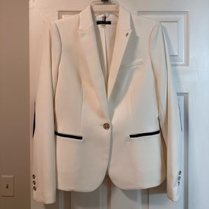 Tommy Hilfiger White Blazer with Black Accents